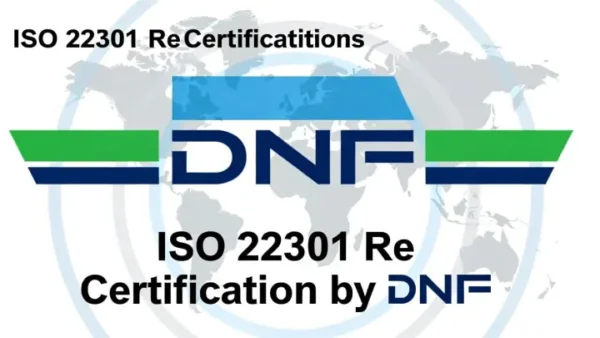 ISO 22301 Re Certification by DNV